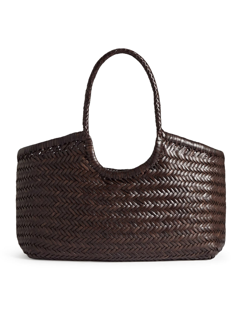 NANTUCKET BIG TOTE BAG IN WOVEN LEATHER