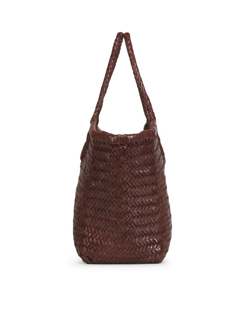 NANTUCKET BIG TOTE BAG IN WOVEN LEATHER