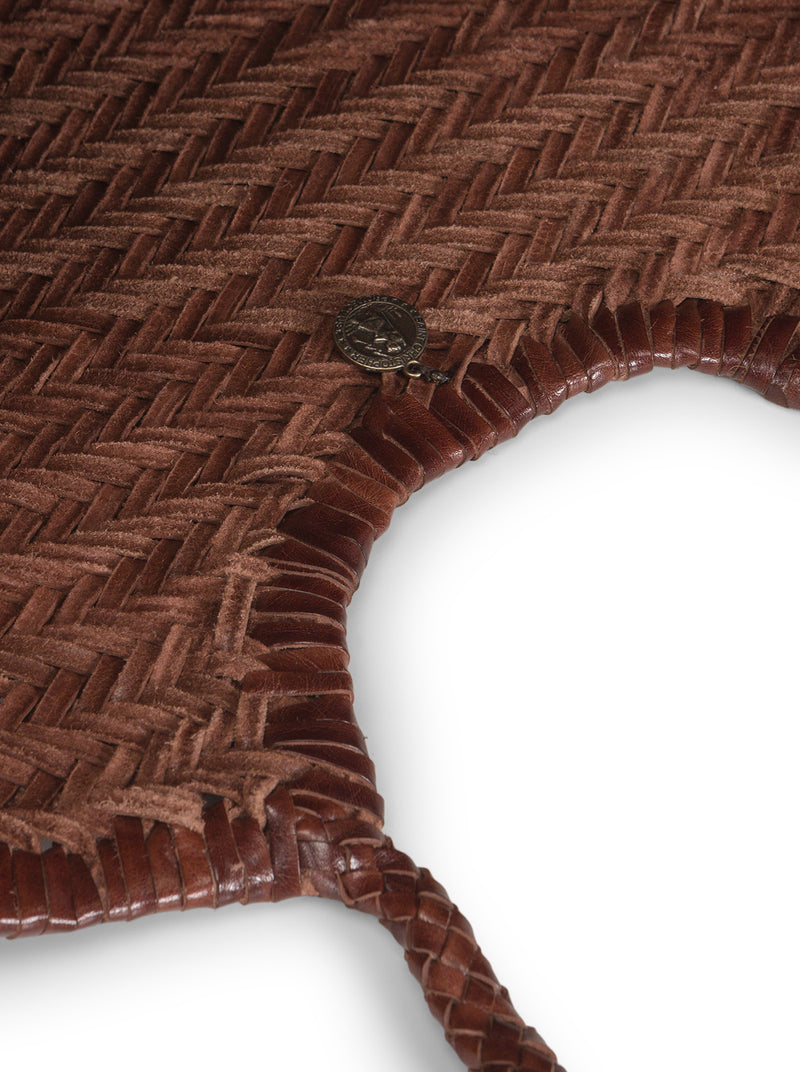 NANTUCKET BIG TOTE BAG IN WOVEN LEATHER