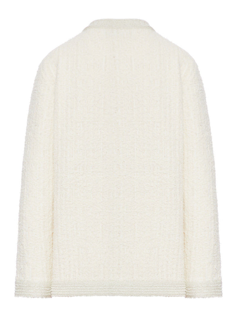 BOUCLE WOOL CARDIGAN
