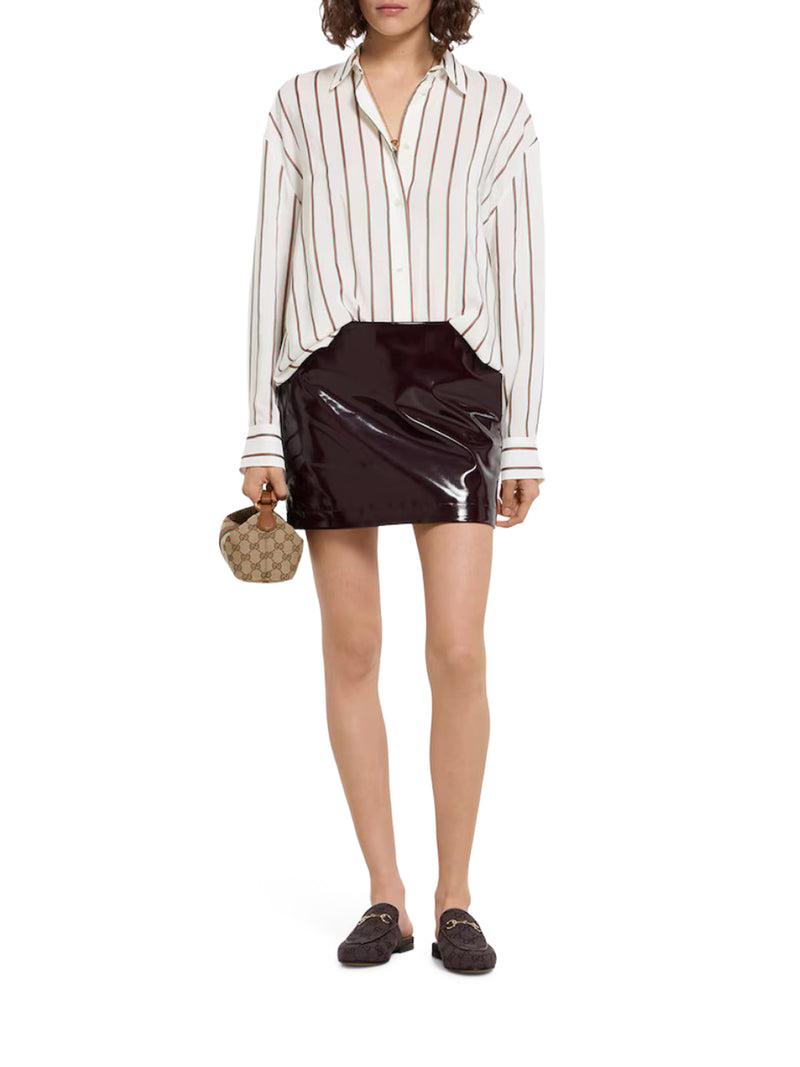 VERTICAL STRIPED SILK SHIRT