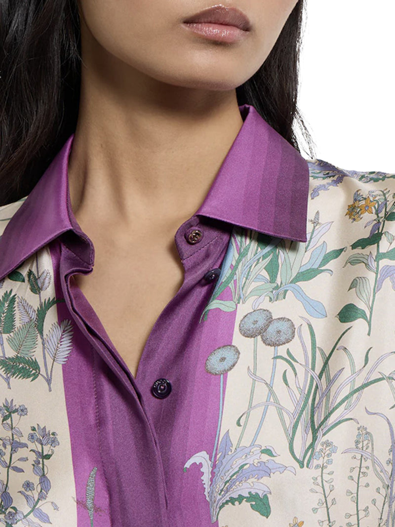 PRINTED SILK TWILL SHIRT