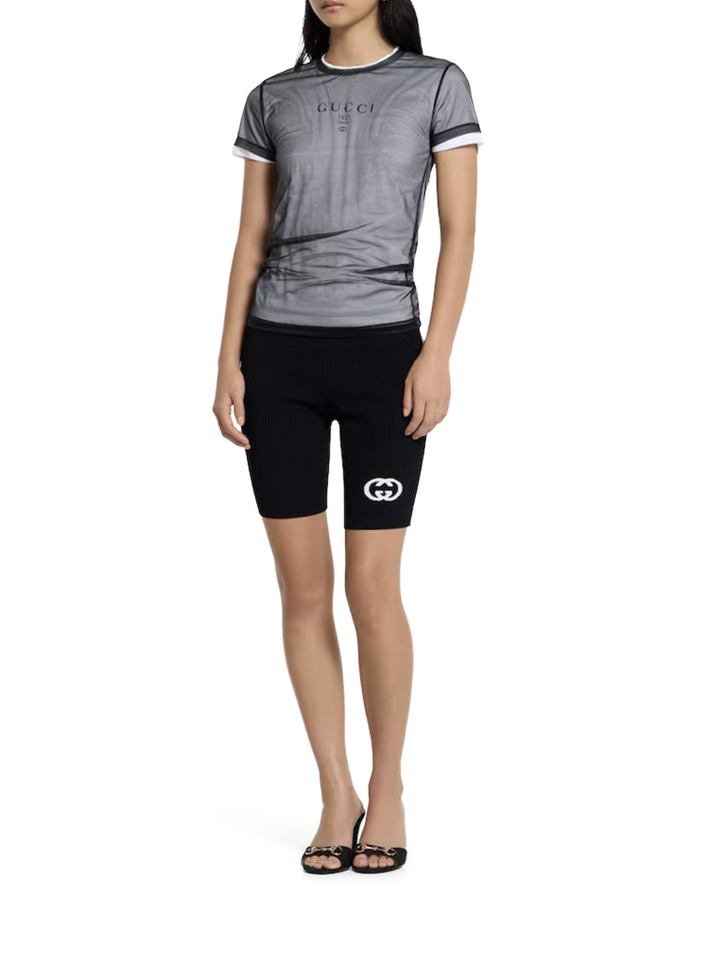 DOUBLE-LAYER JERSEY T-SHIRT WITH PRINT