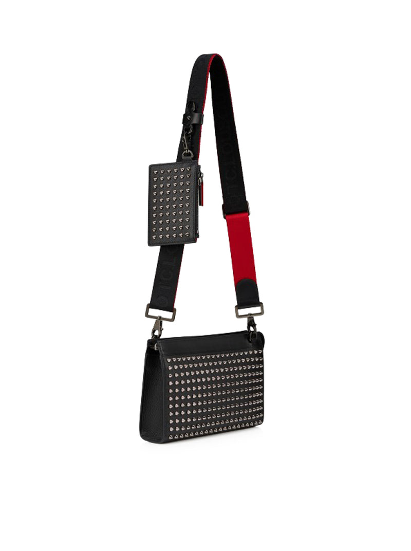 FUNKY STUDDED CALFSKIN HAMMERED SHOULDER BAG