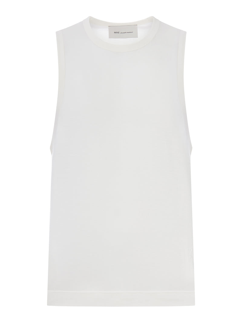 COTTON TOP WITH AMI DE COEUR EMBROIDERY