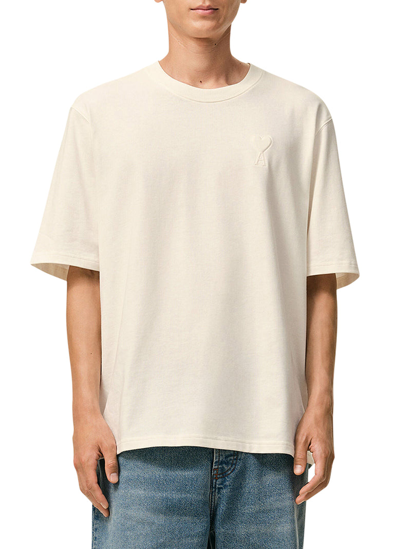 AMI DE COEUR EMBOSSED COTTON T-SHIRT
