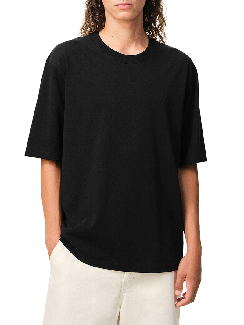CREW NECK COTTON T-SHIRT WITH AMI DE COEUR LOGO