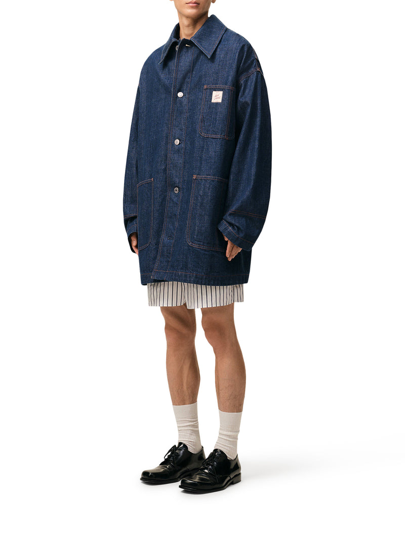 AMI PARIS HERITAGE INSERT COTTON WORK JACKET