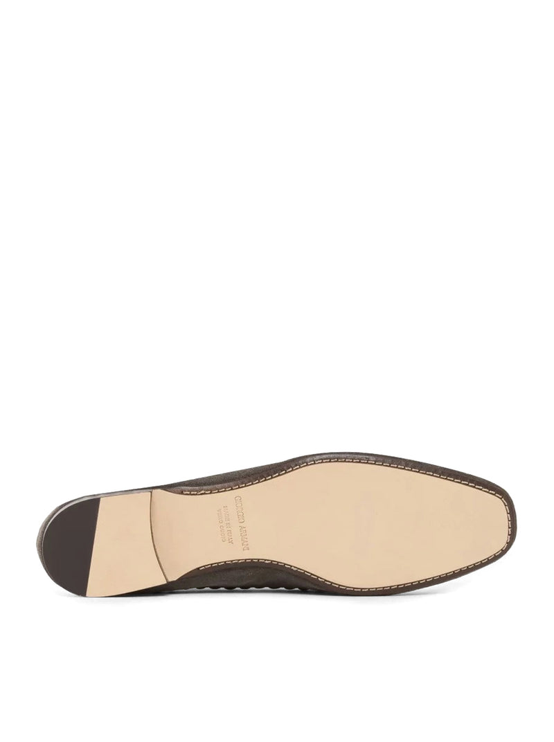 SLIP-ON SUEDE SNEAKERS WITH WOVEN EMBROIDERY