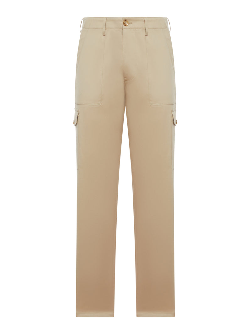 STRETCH COTTON CARGO PANTS