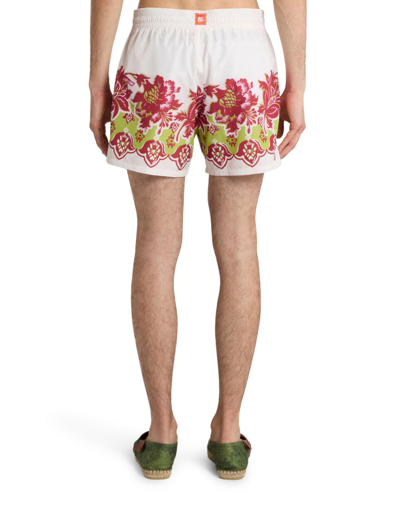 SWIMWEAR WITH PLACED FLORAL PRINT