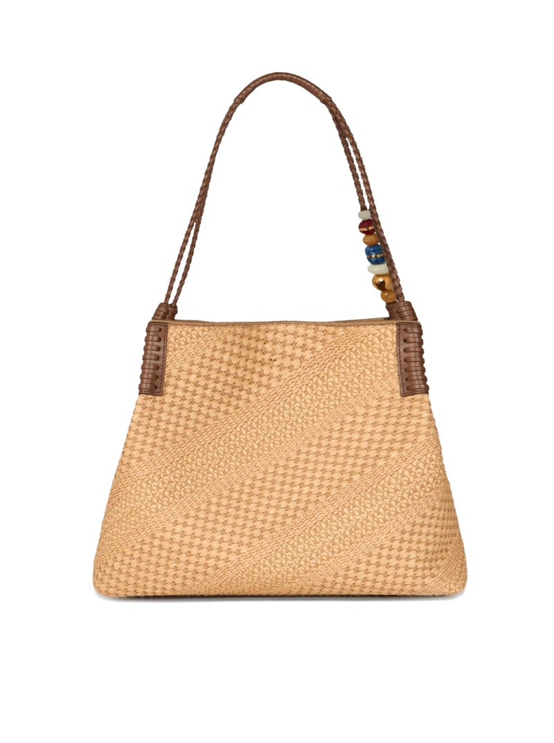 LIBRA RAFFIA SHOPPING BAG