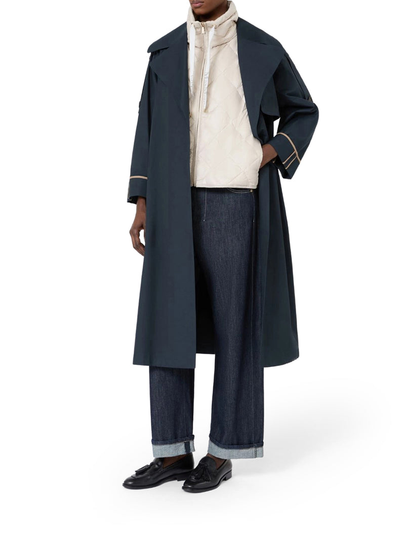 PADDED VEST IN DROP-RESISTANT NYLON CANVAS