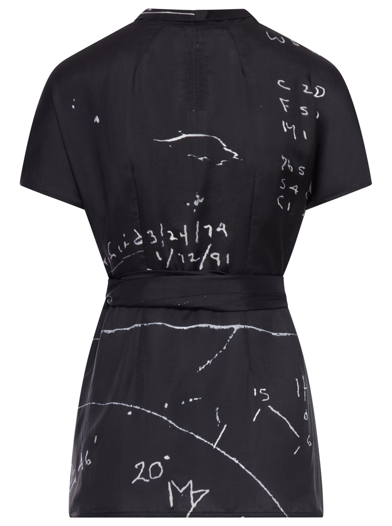 T-SHIRT WRAP WITH GRAPHIC PRINT