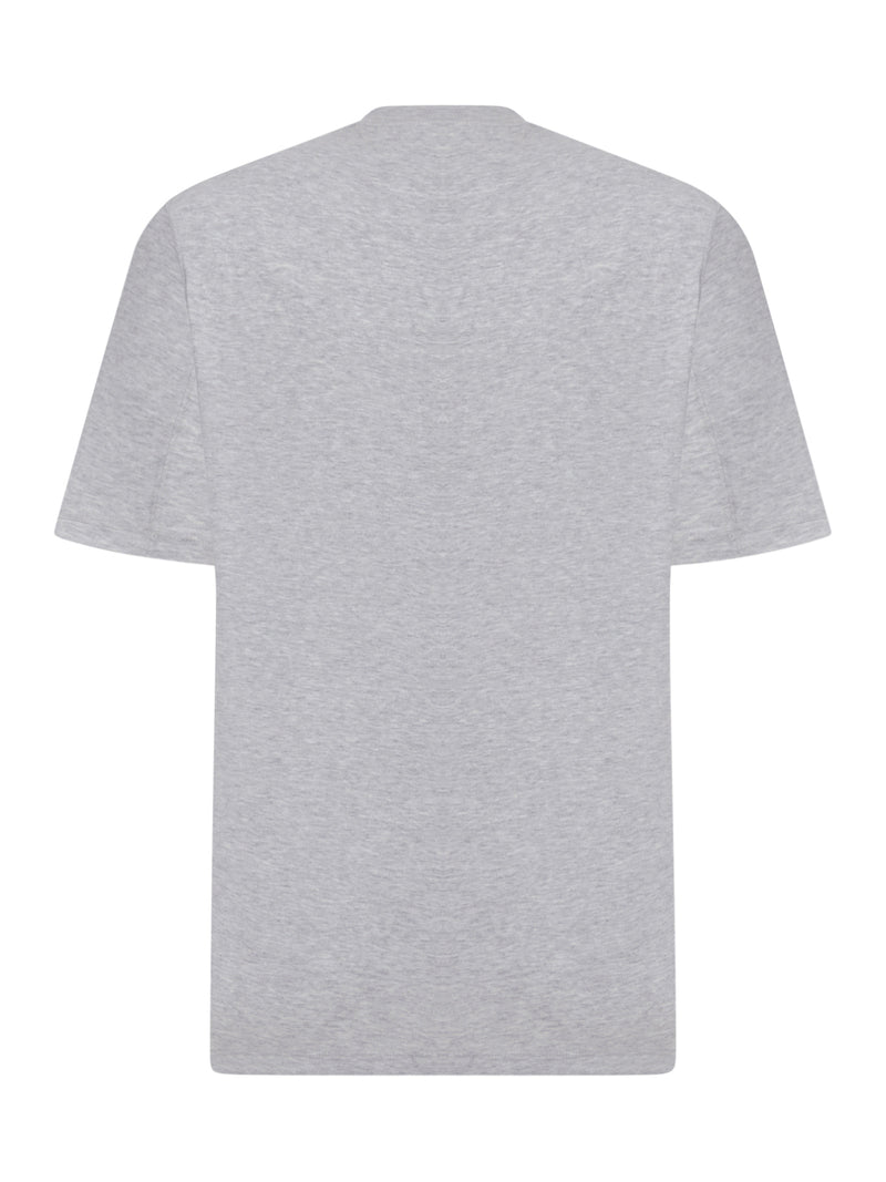 COTTON T-SHIRT WITH CONTRASTING LOGO PRINT