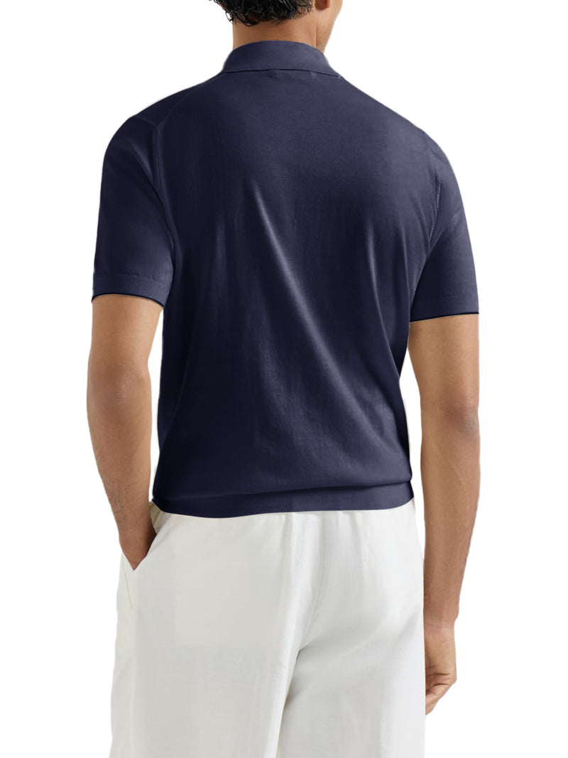 SHORT-SLEEVED COTTON POLO SHIRT