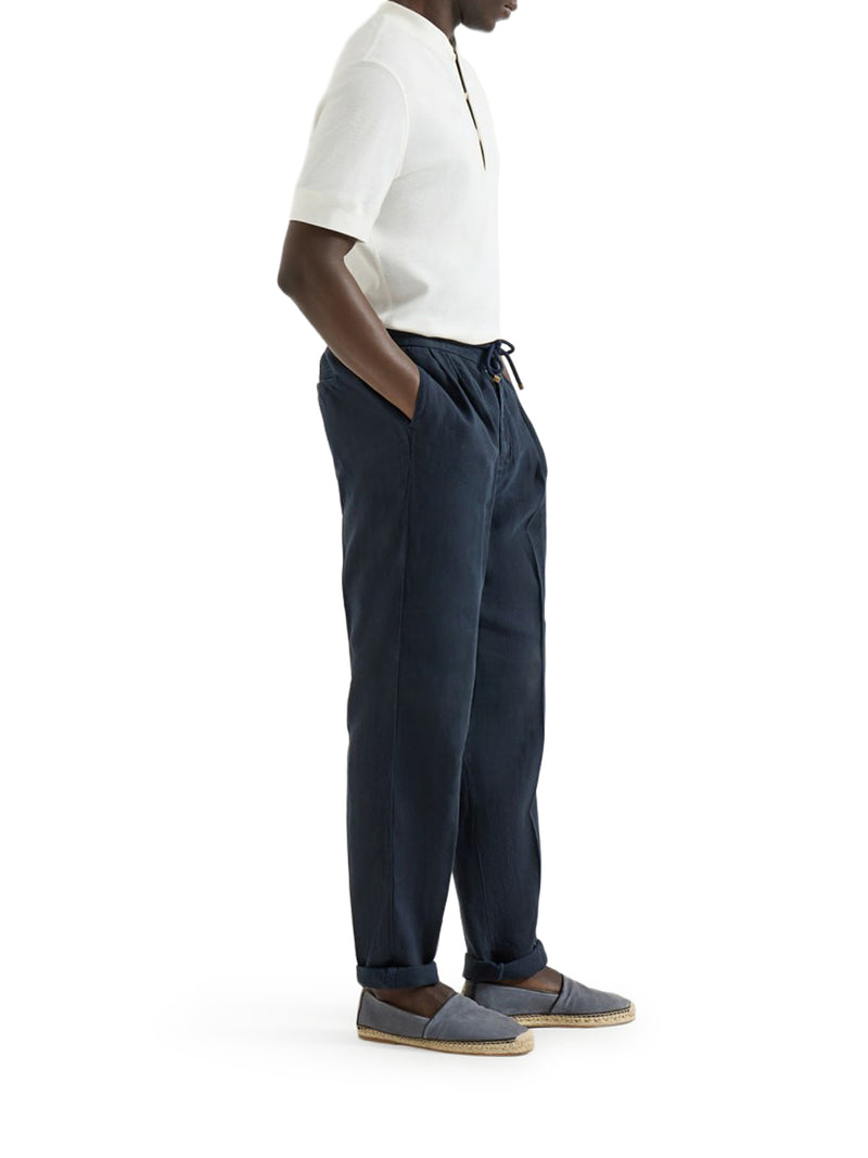 LINEN TROUSERS WITH DRAWSTRING