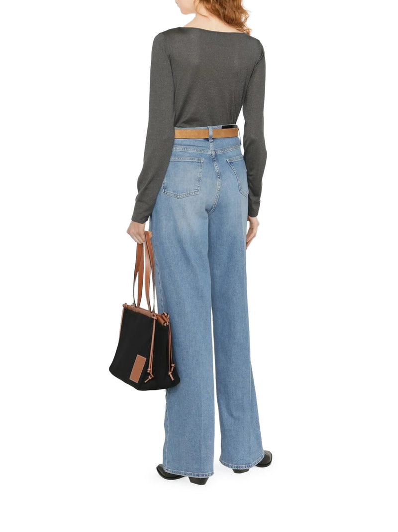 LIGHTWEIGHT CASHMERE AND SILK SPARKLING SWEATER