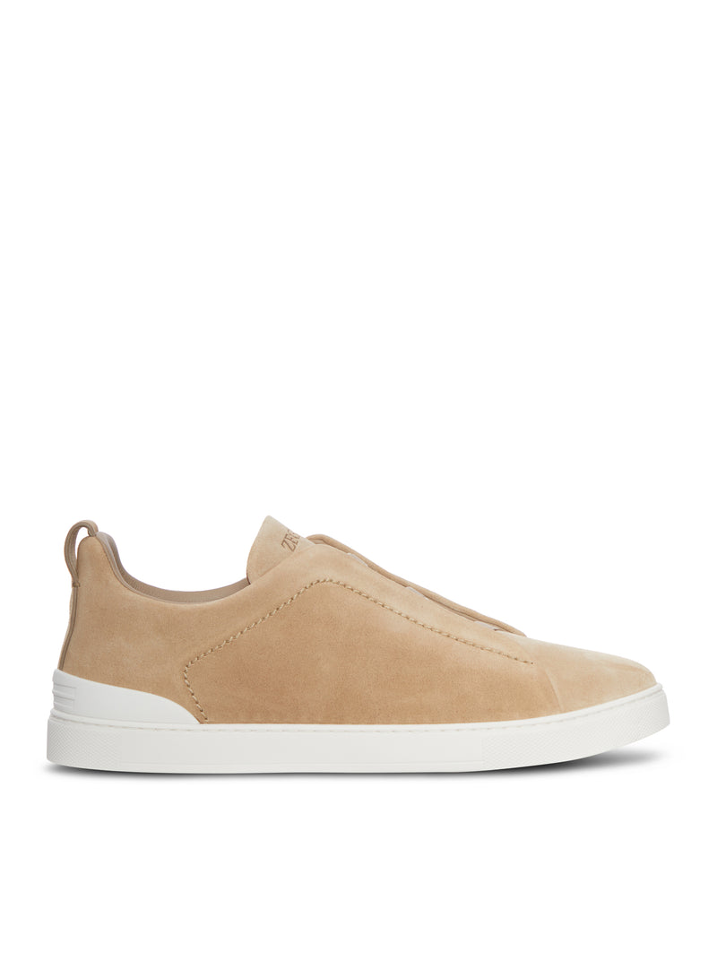 TRIPLE STITCH SUEDE SNEAKERS