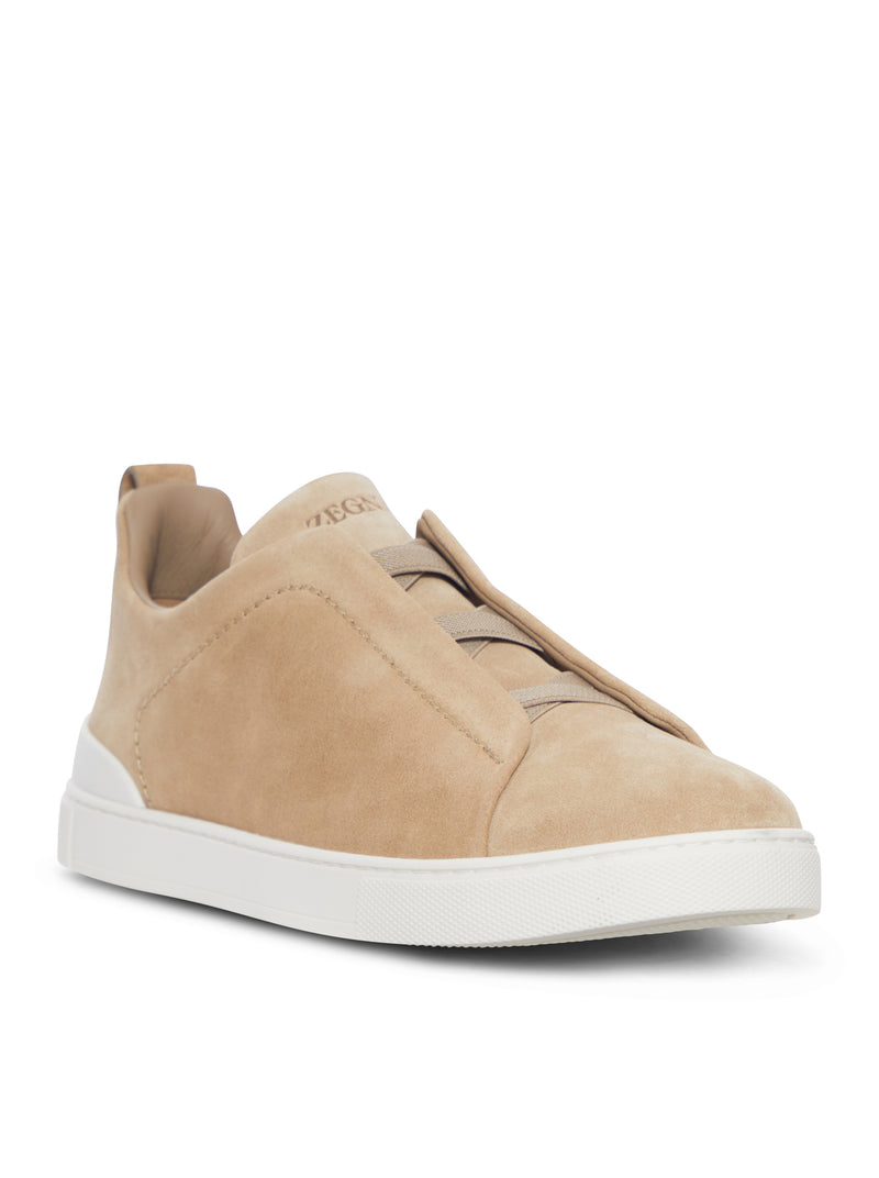 TRIPLE STITCH SUEDE SNEAKERS