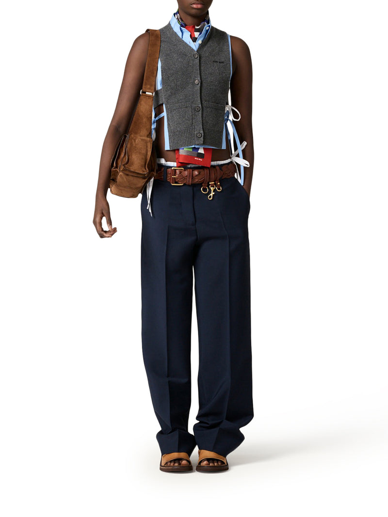 CASHMERE CARDIGAN VEST