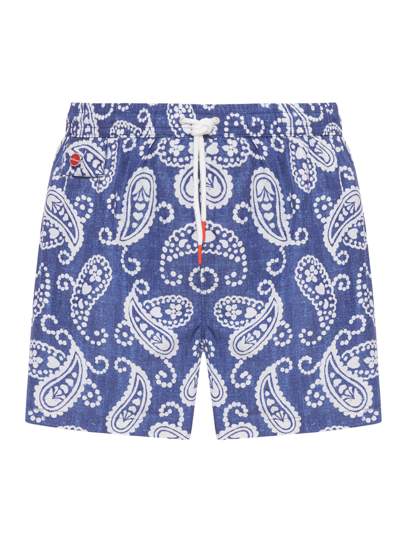 SWIMSUIT IN TECHNICAL FABRIC WITH ALL-OVER GRAPHICS