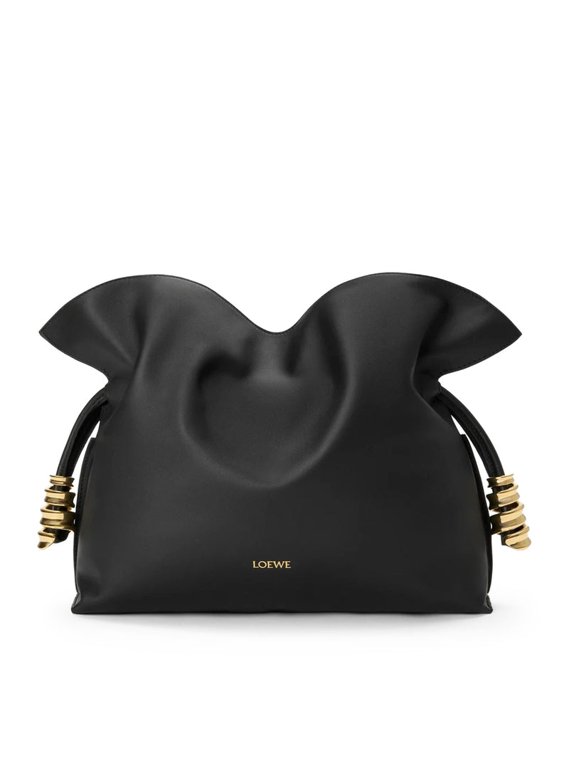 MEDIUM COIL FLAMENCO CLUTCH BAG IN CALFSKIN NAPPA