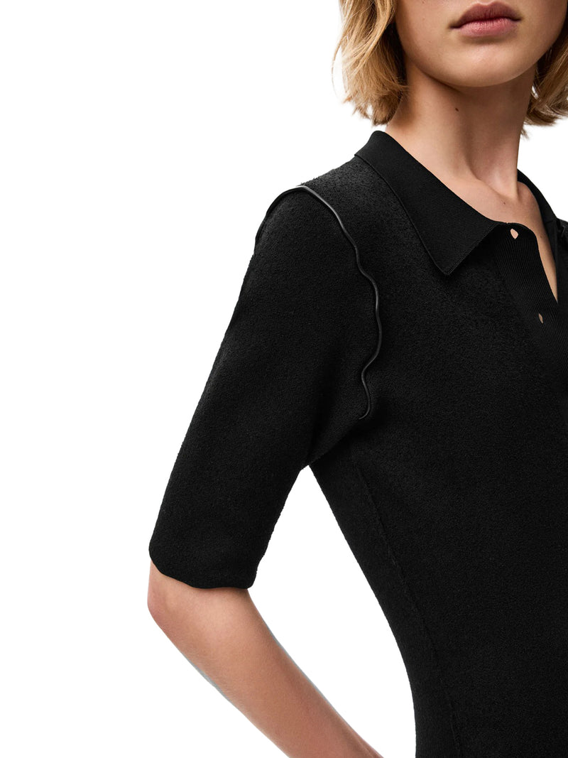 ASYMMETRIC DRESS WITH MULTI-LAYERED HEM