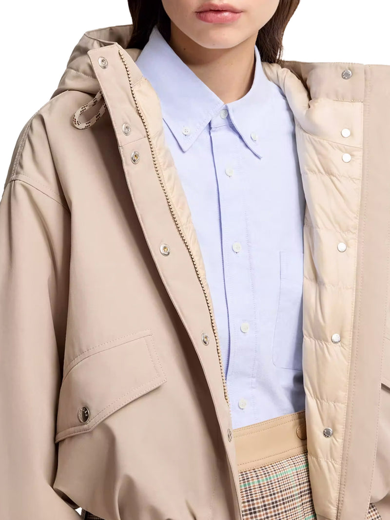 EUCALYPTUS SHORT DOWN JACKET WITH HOOD