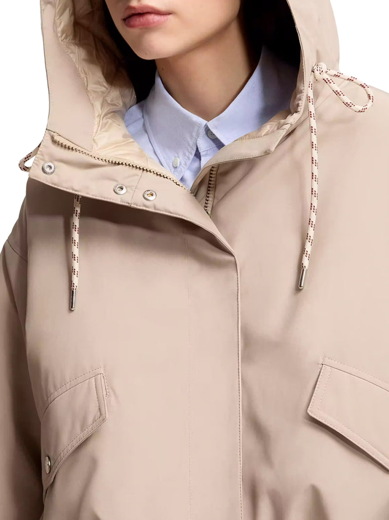 EUCALYPTUS SHORT DOWN JACKET WITH HOOD