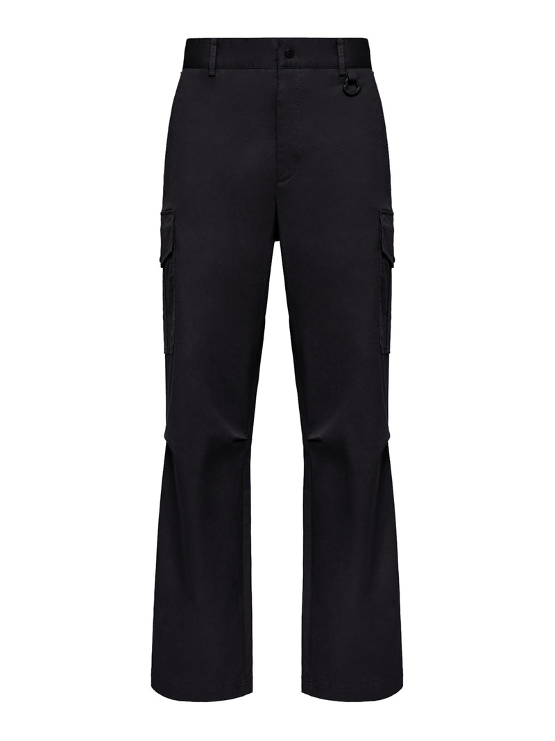 COTTON BLEND GABARDINE CARGO PANTS