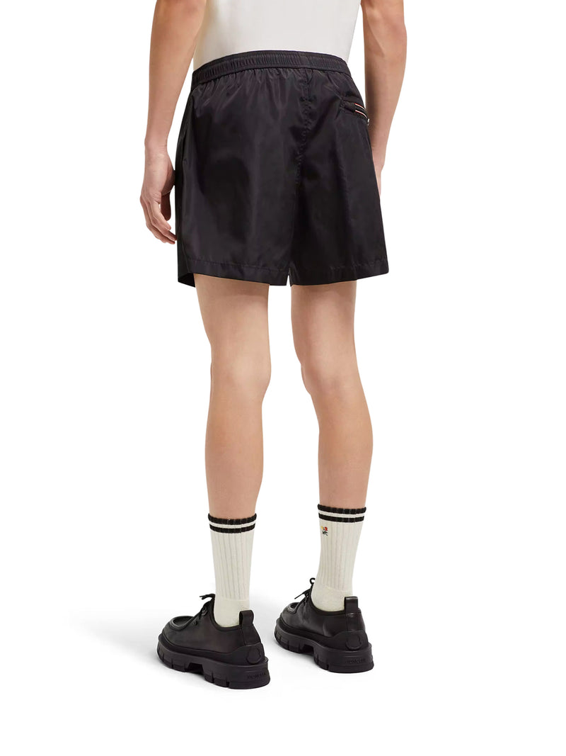 SWIMWEAR WITH LOGO PATCH