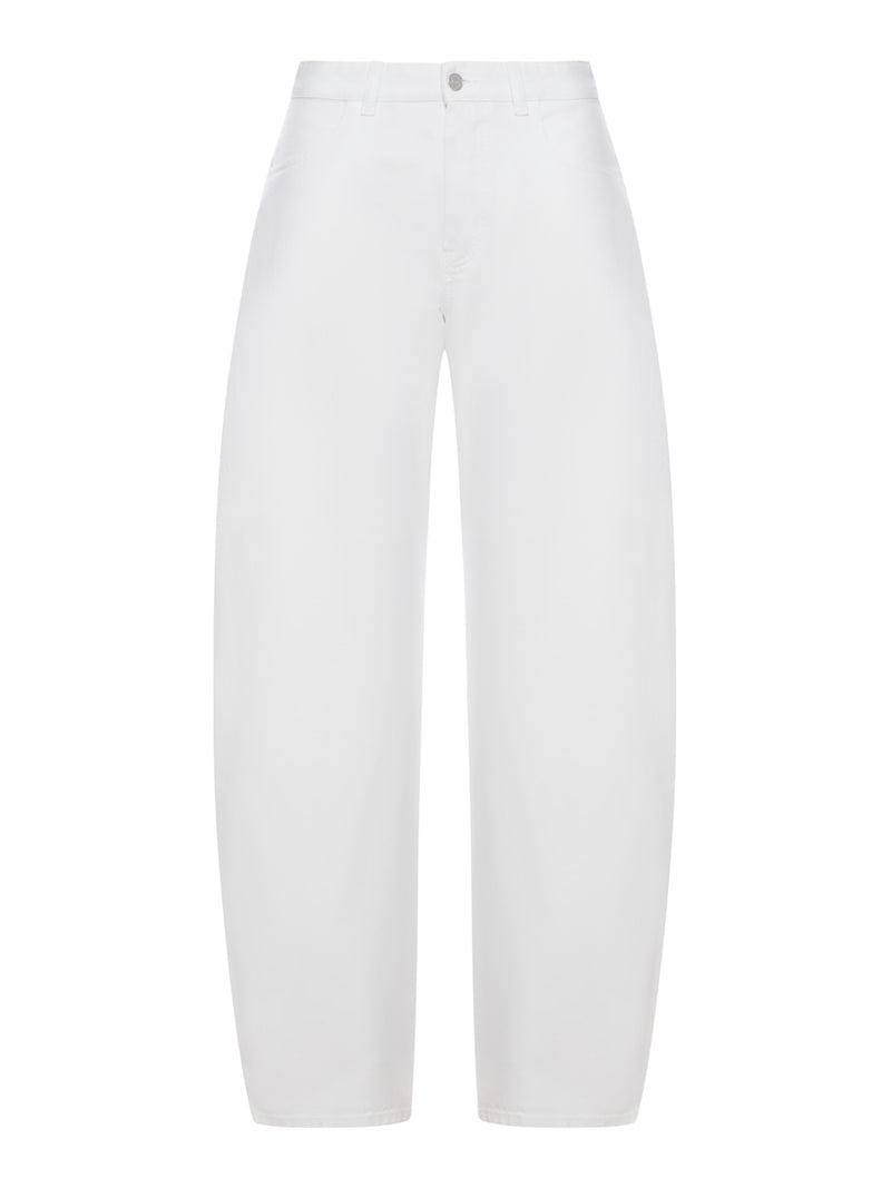 LOW-WAISTED ROUNDED JEANS