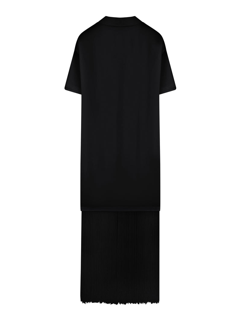 COTTON T-SHIRT WITH FRINGES