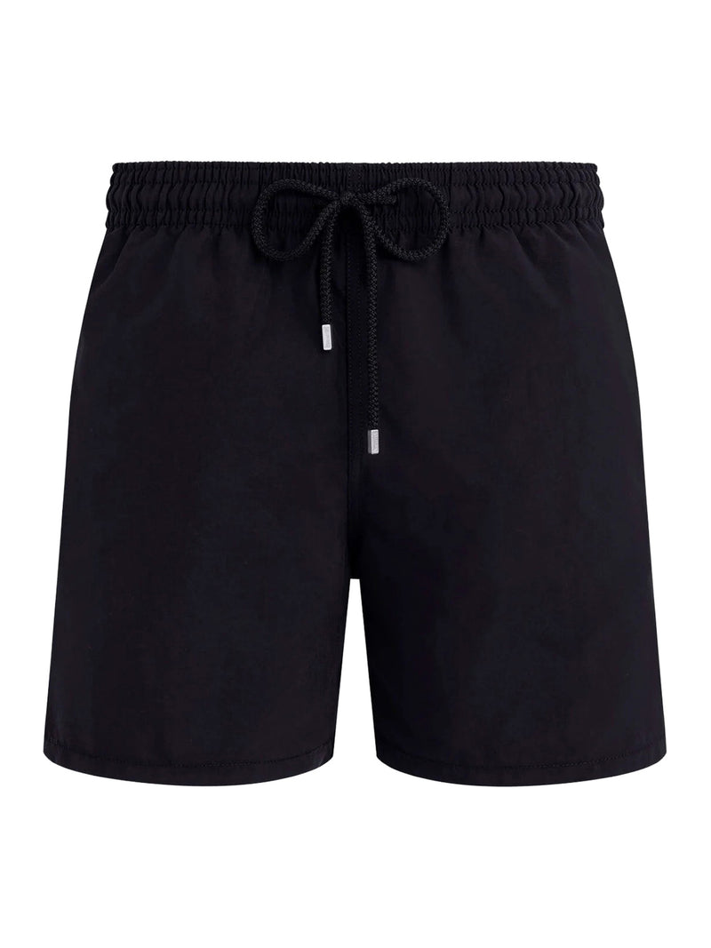 SINGLE COLOR SWIMSUIT WITH ENGRAVED LOGO