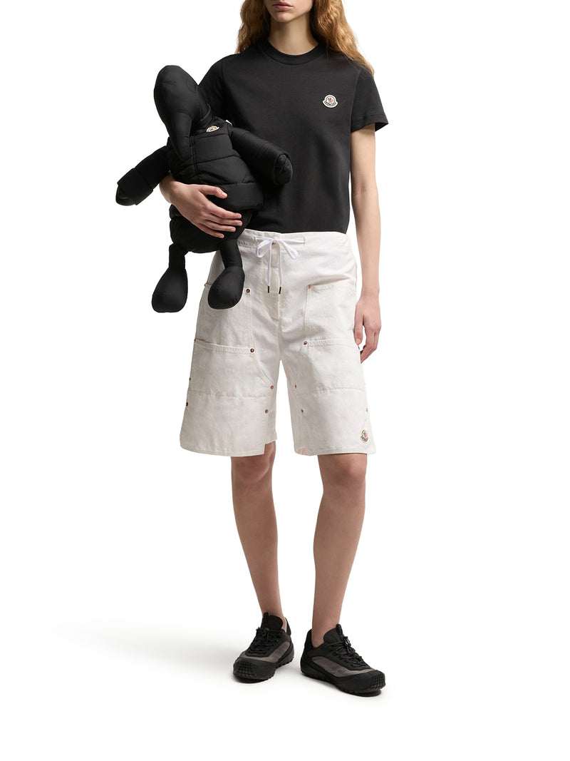 SET OF THREE COTTON T-SHIRTS WITH LOGO PATCH