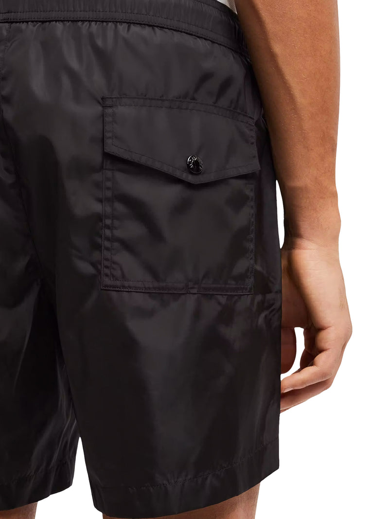 SWIMWEAR WITH LOGO PATCH