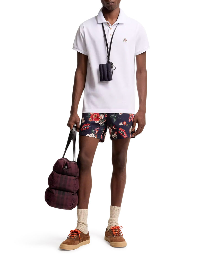 COTTON POLO SHIRT WITH LOGO PATCH