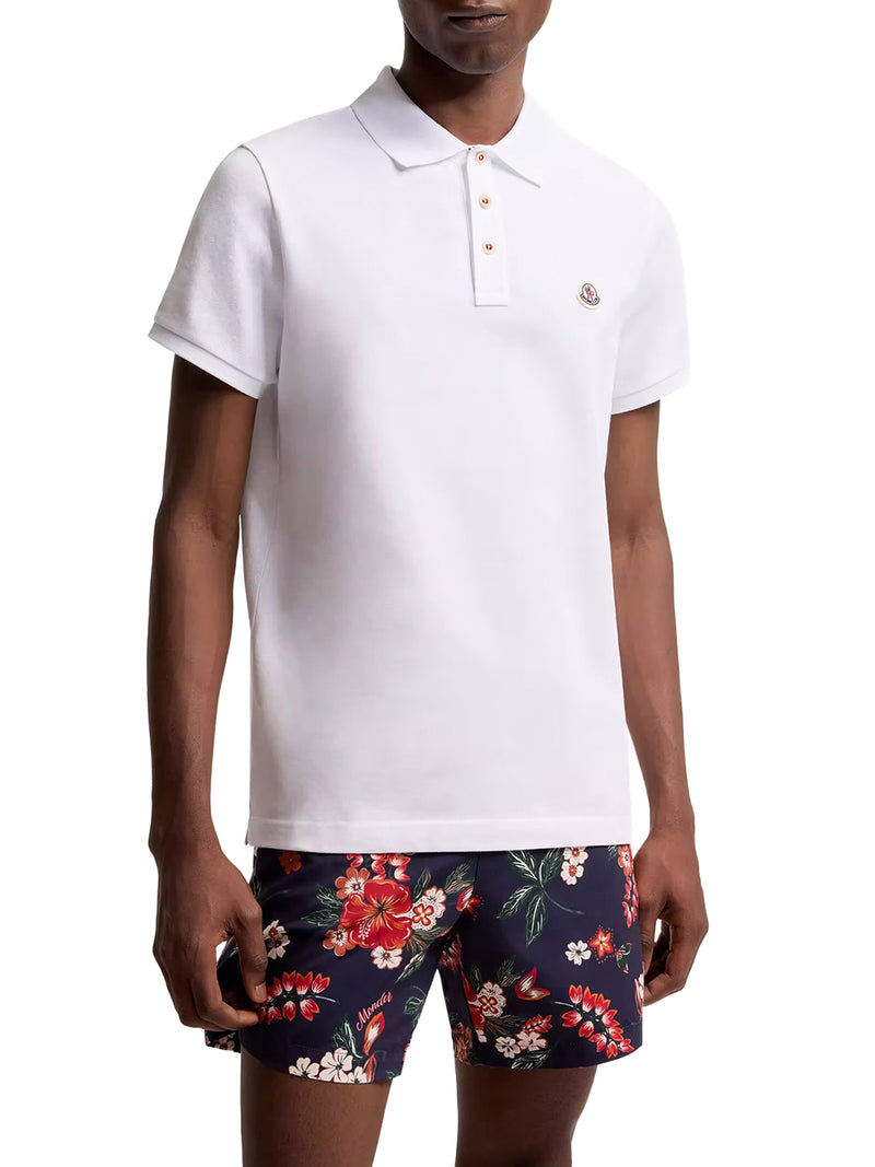 COTTON POLO SHIRT WITH LOGO PATCH