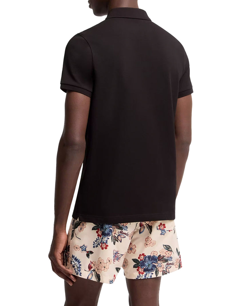 COTTON POLO SHIRT WITH LOGO PATCH