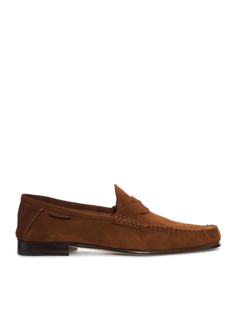 RIPLEY SUEDE LOAFER WITH BRAIDED BAND