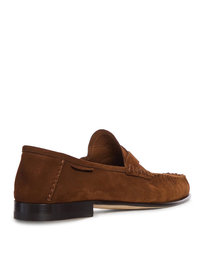 RIPLEY SUEDE LOAFER WITH BRAIDED BAND