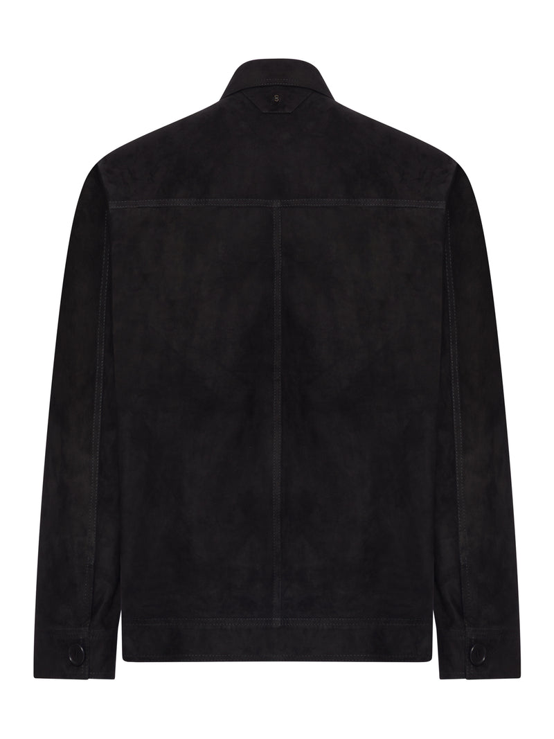 SHORT WORKWEAR LEATHER JACKET