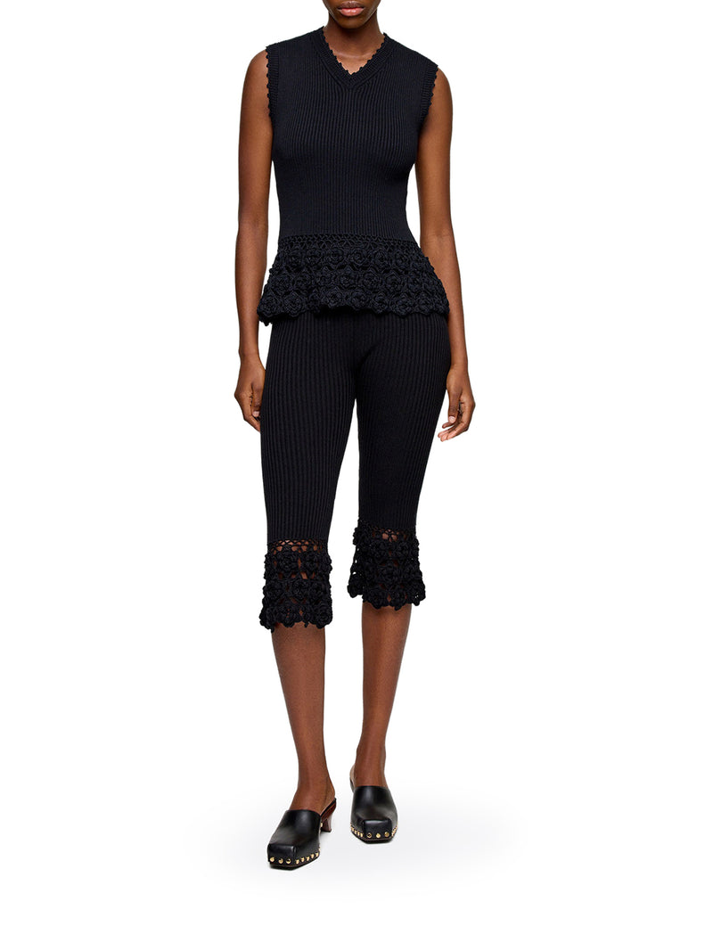 VEST IN COTTON CROCHET