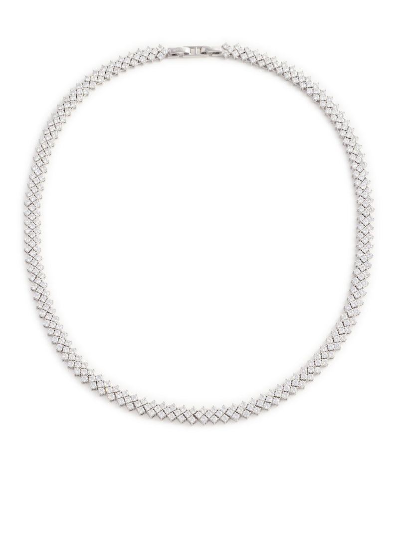 SILVER CRYSTAL NECKLACE