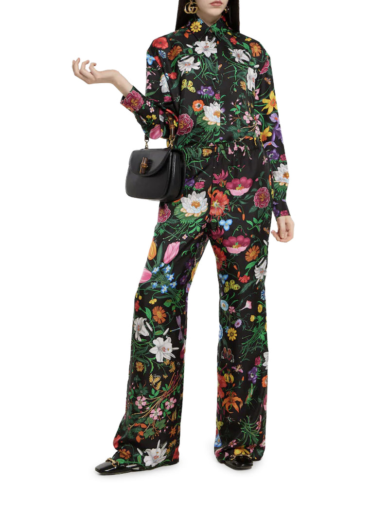 PRINTED SILK TWILL SHIRT