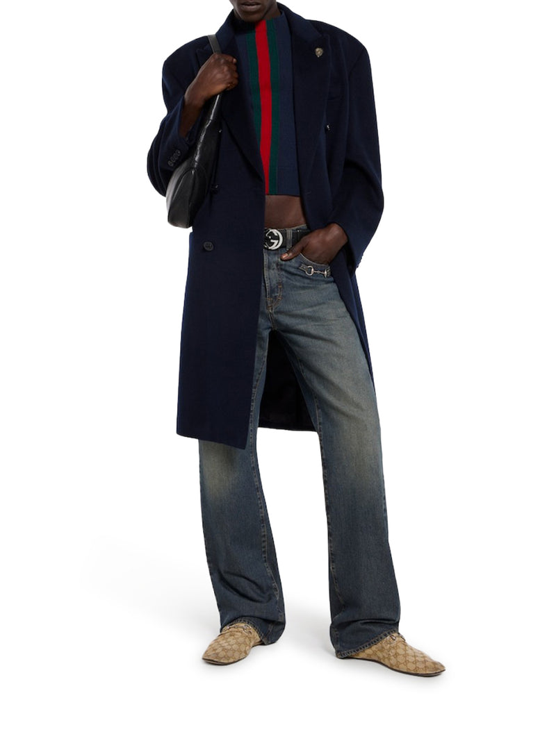 LIVED-EFFECT MOCCASIN WITH HORSE CLIP