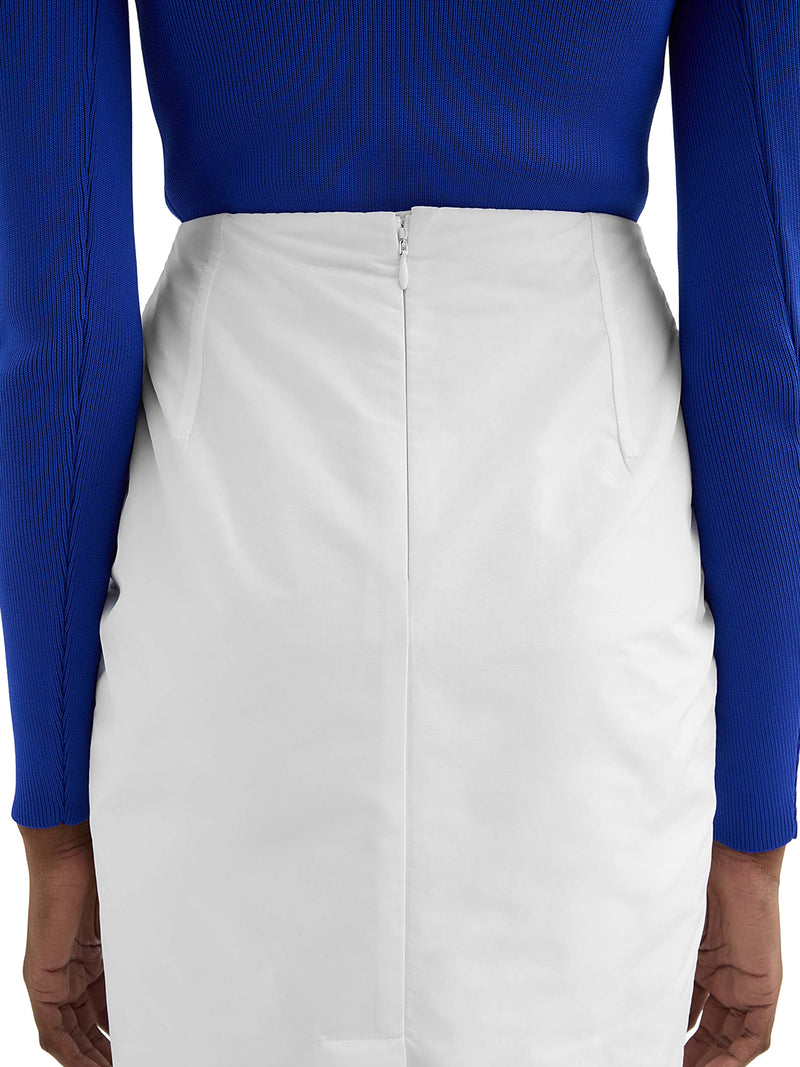 HIGH-WAISTED SKIRT IN TECHNICAL FABRIC