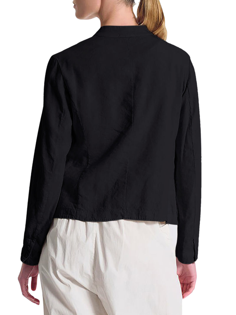 STRETCH LINEN BLEND JACKET