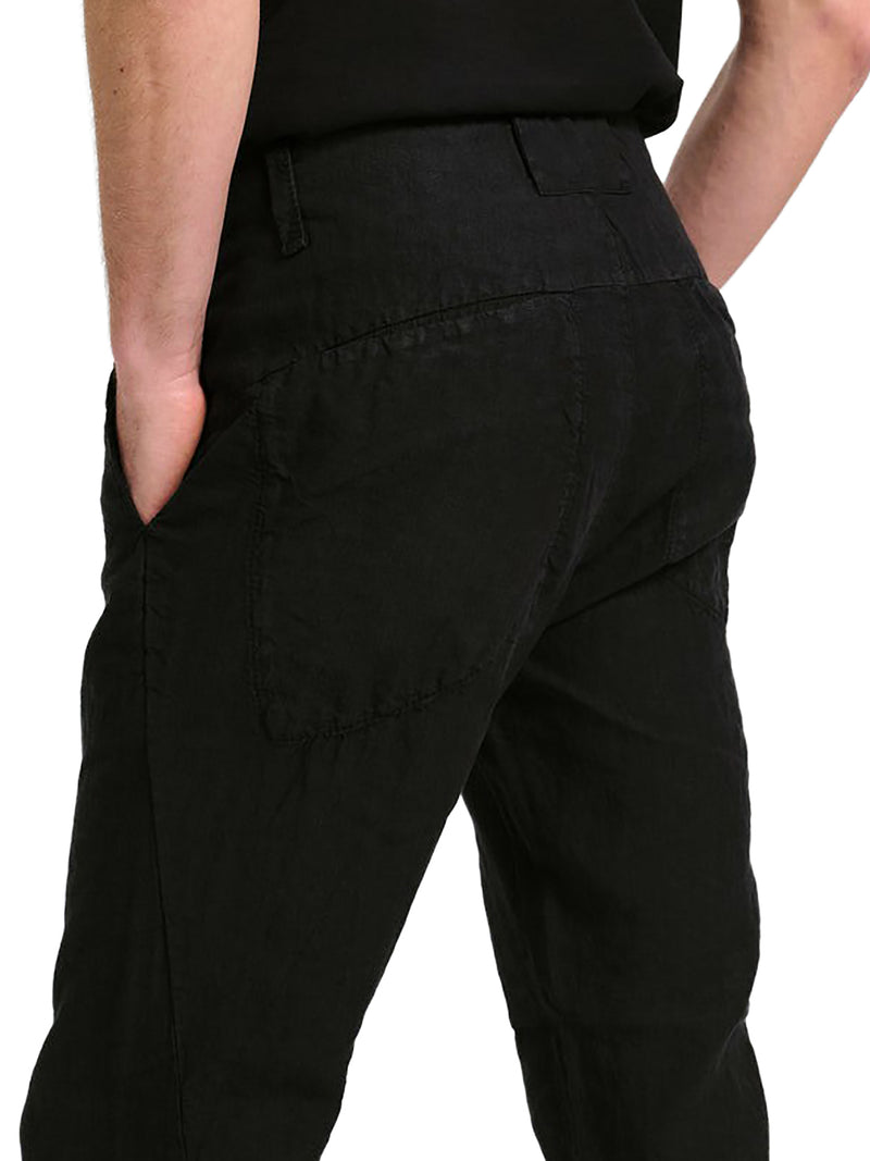 REGULAR-FIT LINEN TROUSERS
